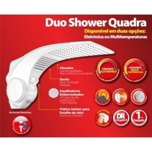 Ducha Lorenzetti Duo Shower Quadra Multi 127V 5500W