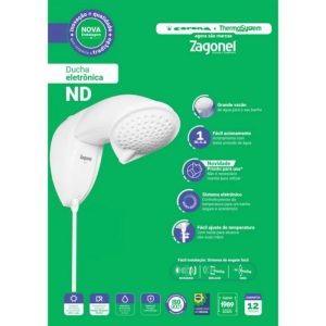 Ducha Zagonel Fit Eletrônica 127V 5500W Branco